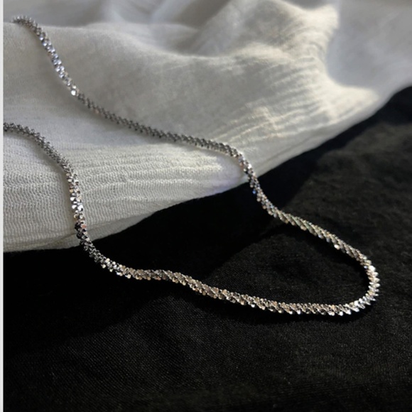 Sterling Silver Rope Serpentine Chain Necklace - Picture 2 of 9